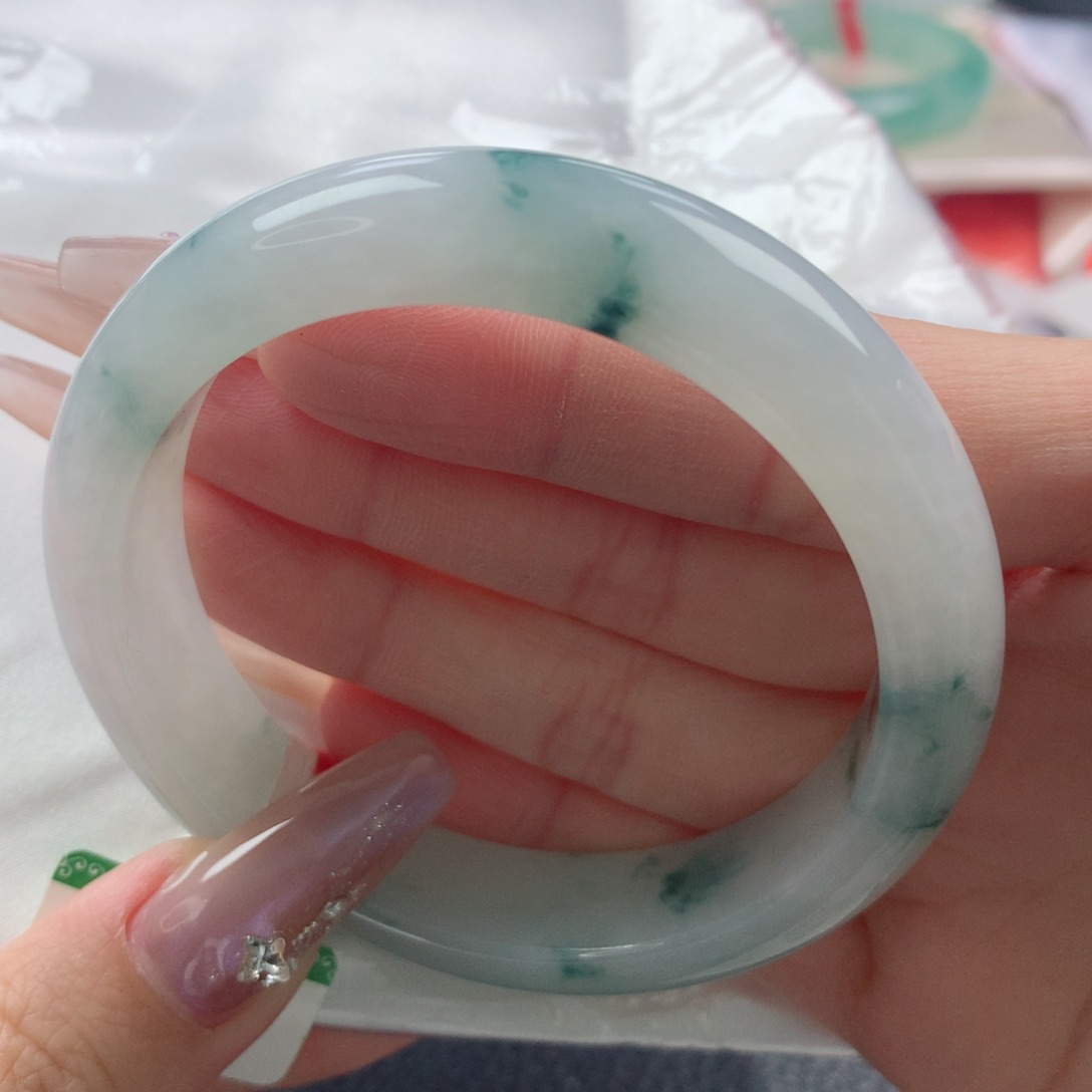 未镶嵌手镯翡翠缅甸天然翡翠A货55.6