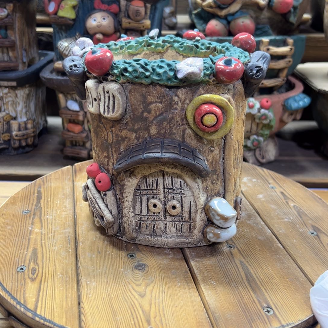 红陶嘻哈多肉花盆