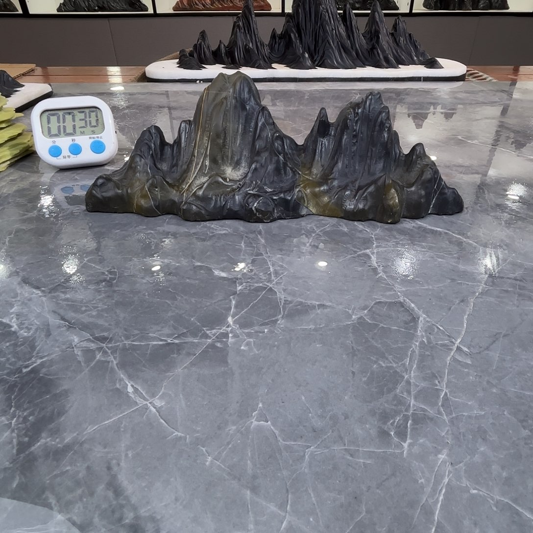 骑***海砖雕灵璧石雕刻山峰