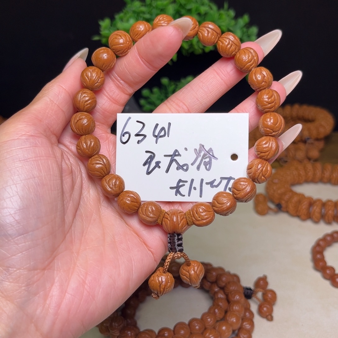 桃核吊坠秦岭野生龙纹桃核