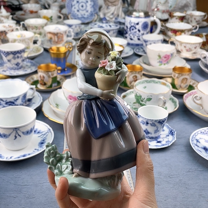 中古欧瓷瓷器小房子