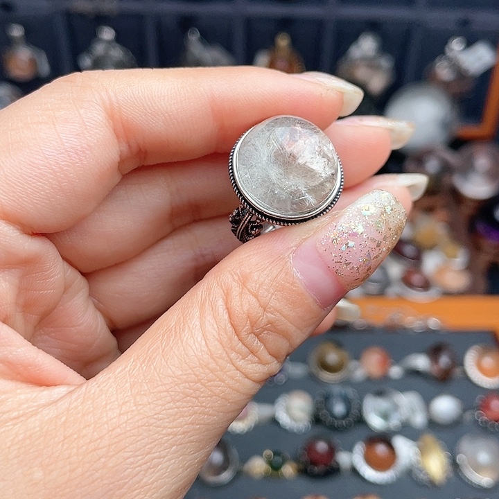 水晶戒指银S925镶嵌11111111111