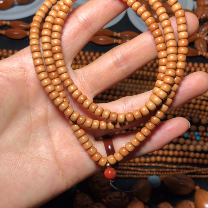 山***楼手串/手链橄榄核老型5x4脖挂