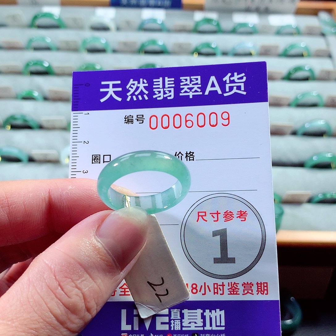 翡翠戒指未镶嵌22号