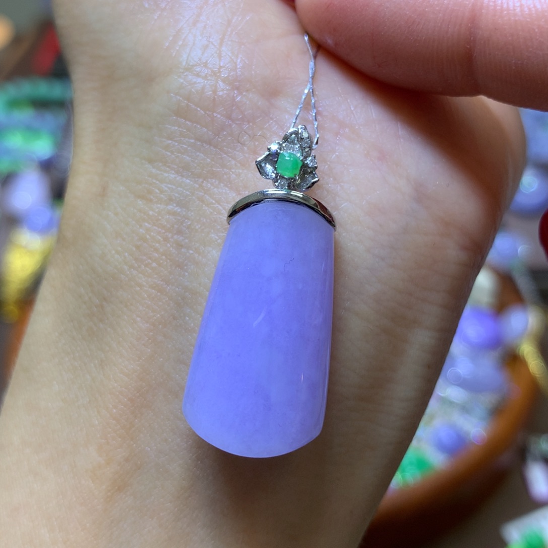 【闪购商品】翡翠颈饰18K金镶嵌翡翠