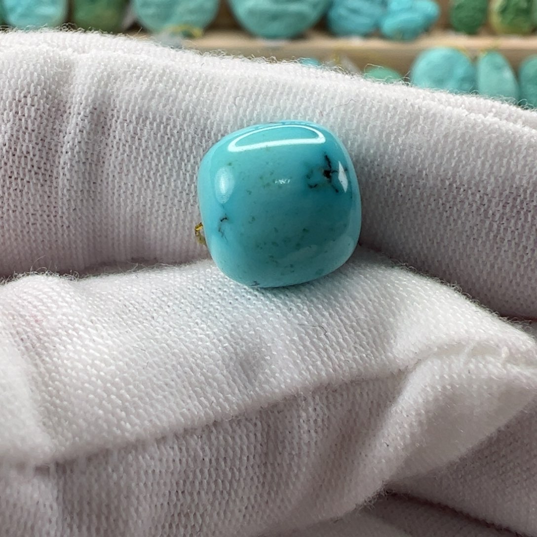 未镶嵌绿松石老型珠10.7x10.2mm