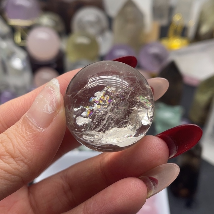 水晶33未镶嵌茶爆彩29mm