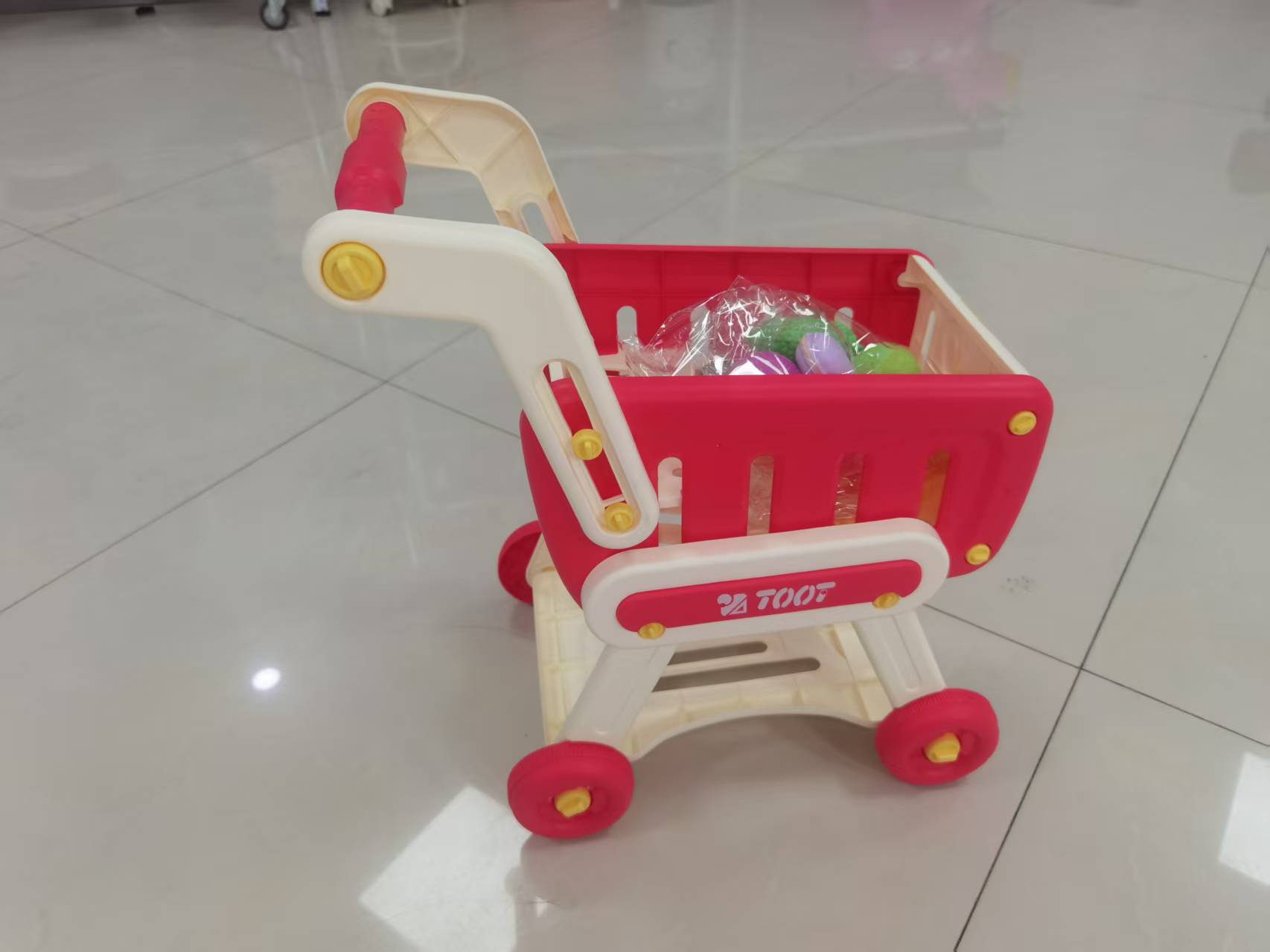 宝宝推车玩具儿童购物车推超市水果切切乐f