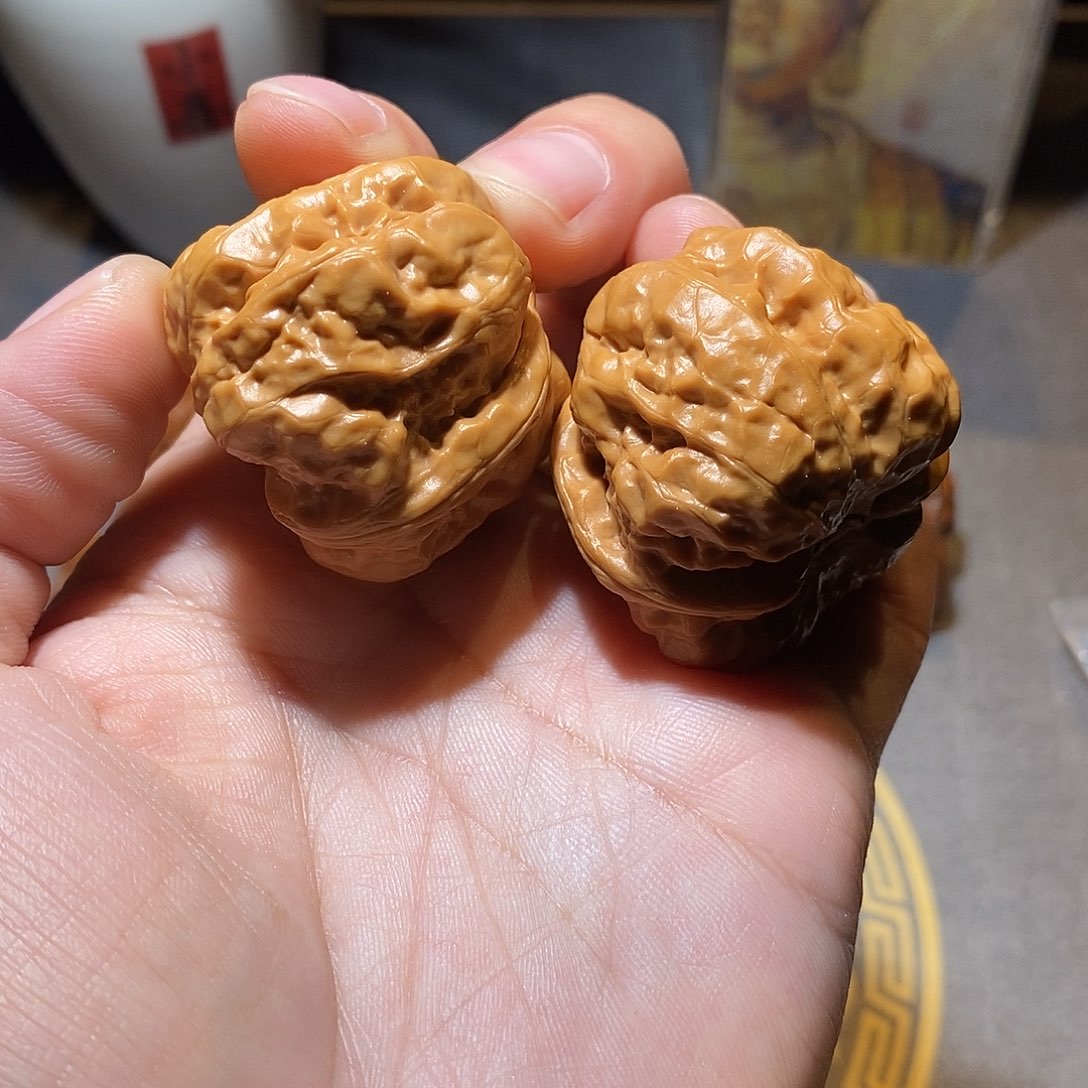 把件文玩核桃全品无修38尺怀柔蛤蟆头