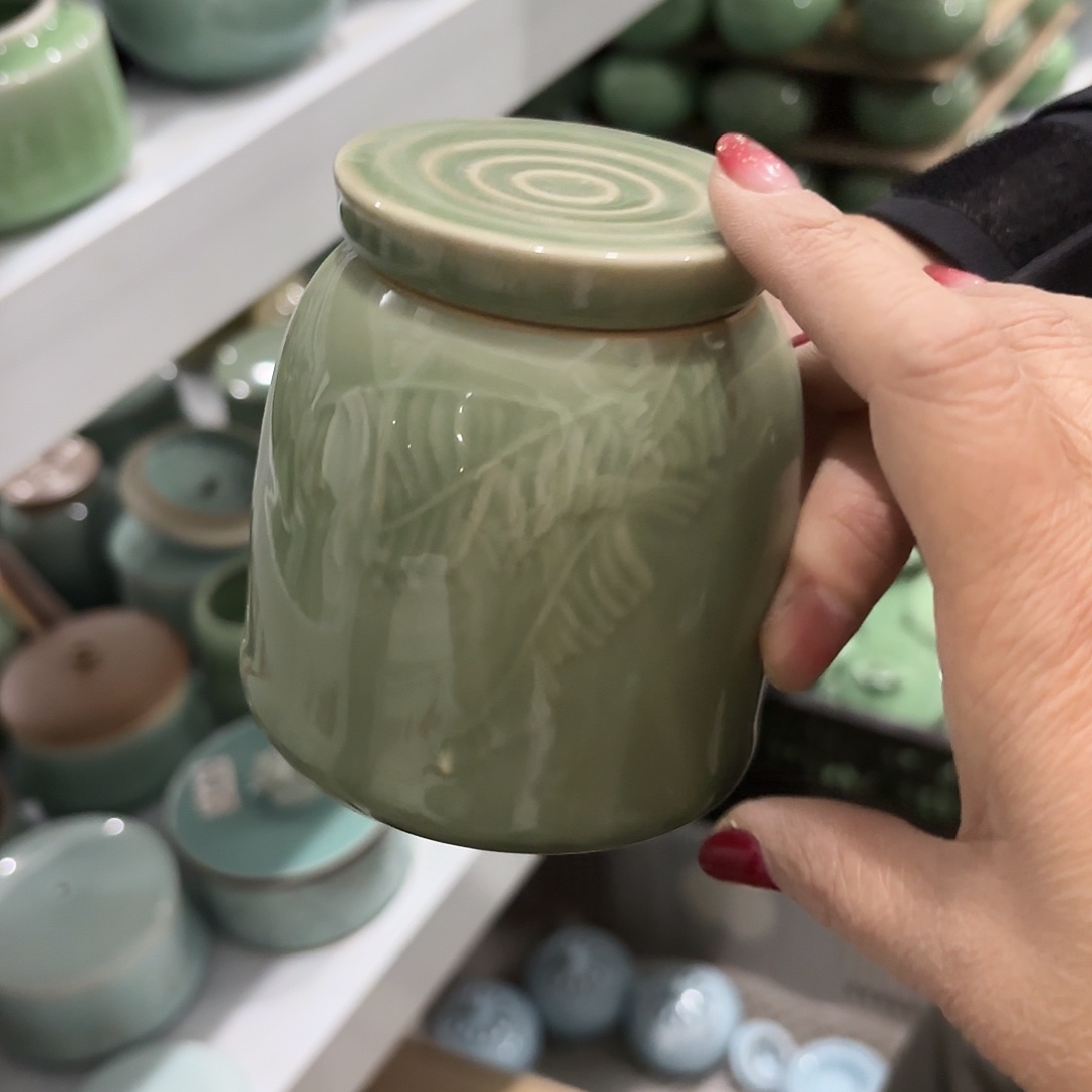 龙泉云间青瓷小米茶器