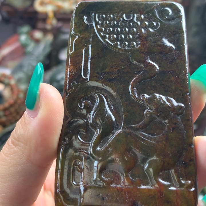 岫岩河磨玉（透闪石质玉）手把未镶嵌