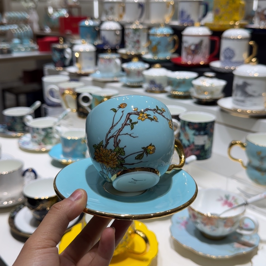 竣***熙陶瓷福利2头咖啡杯送咖啡勺