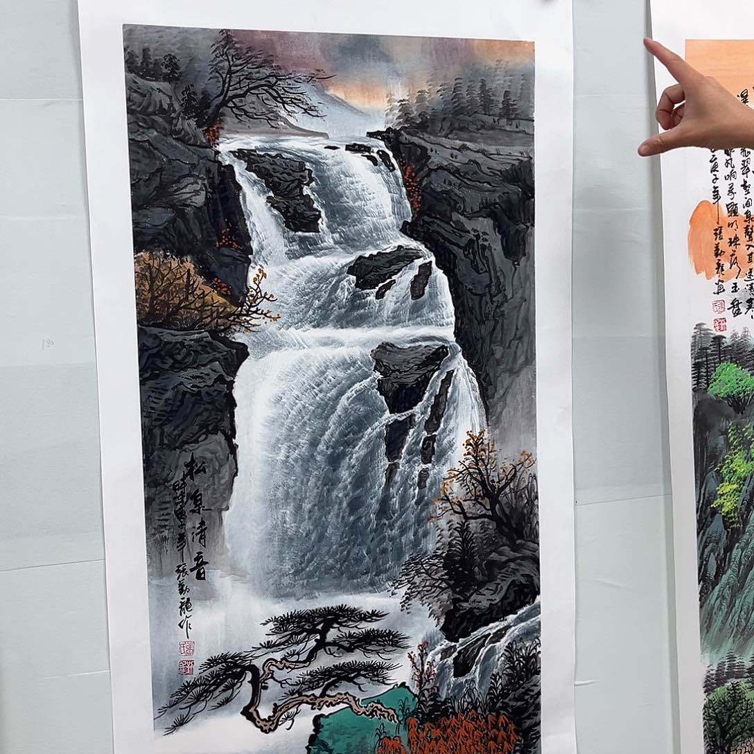 国画国画纯手工作品