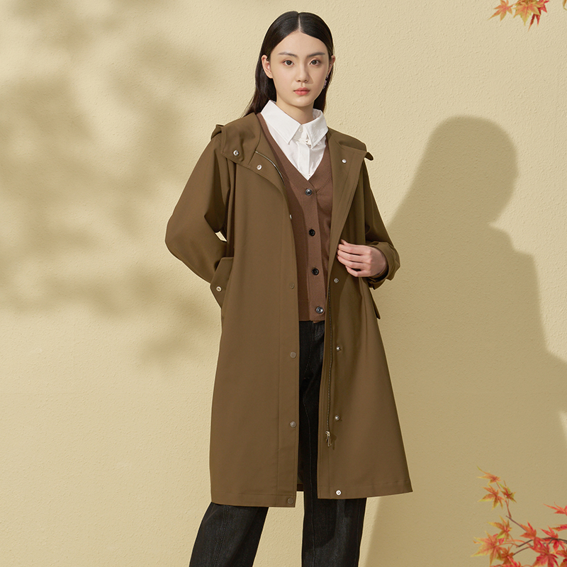 【羊羊专属】Distin Kidny/迪凯风衣外套秋冬减龄中长大衣DW41406F3