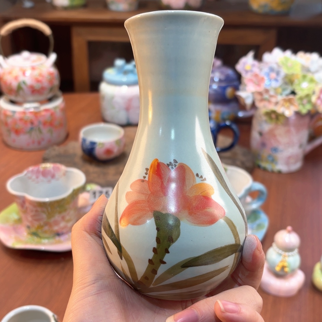 景德镇手绘高温釉下彩陶瓷茶具