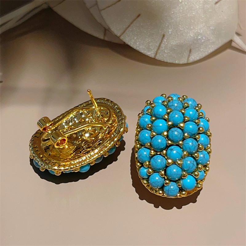 铜合金耳饰 HL086【TITI专属】民族风复古小众高级时尚耳扣