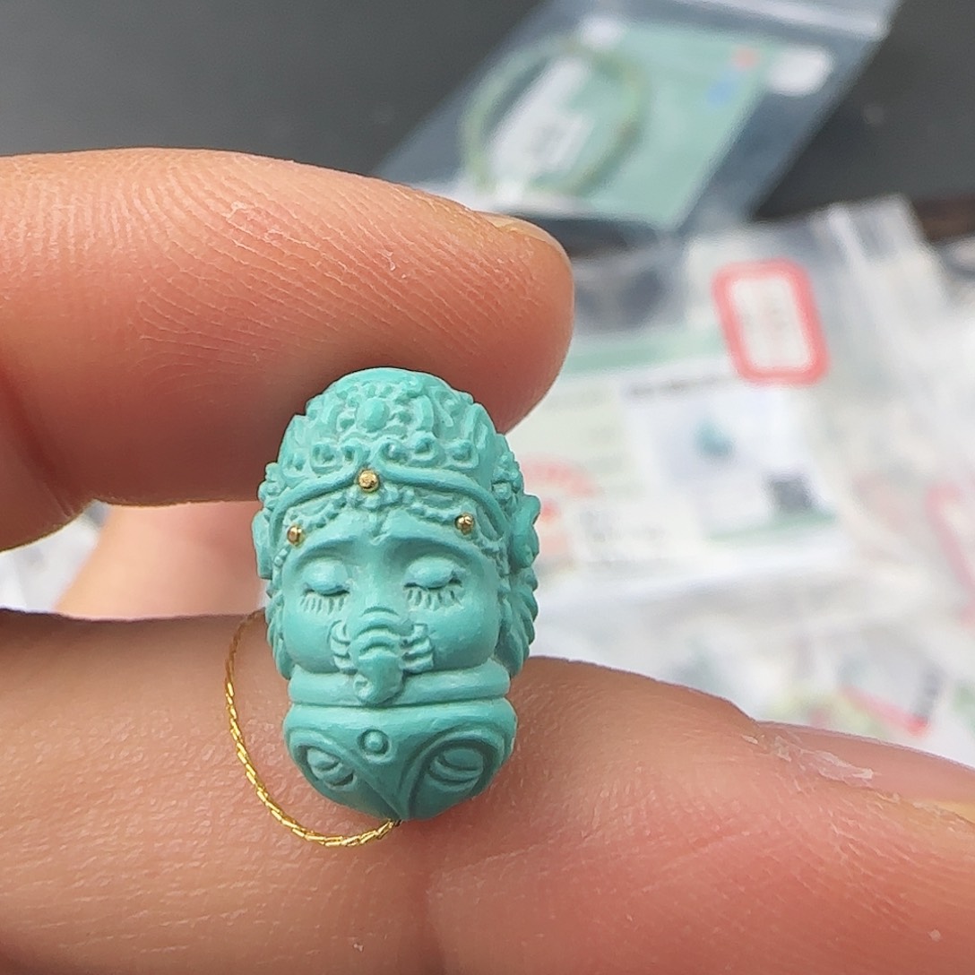 绿松石珠宝半成品未镶嵌