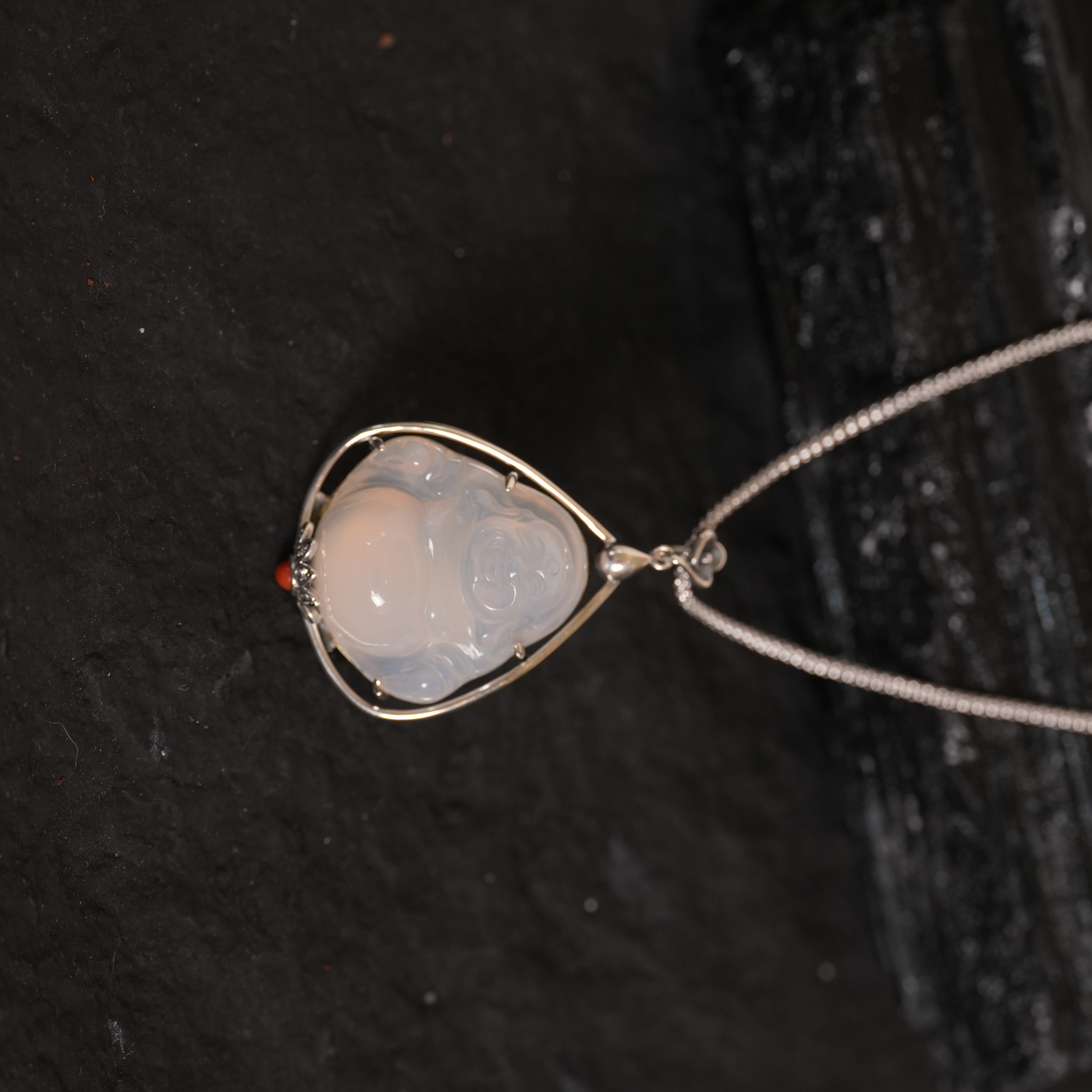 坠链均925银 【笑口常开】手作弥勒 笑口常开 笑对人生 富贵 陆叁人