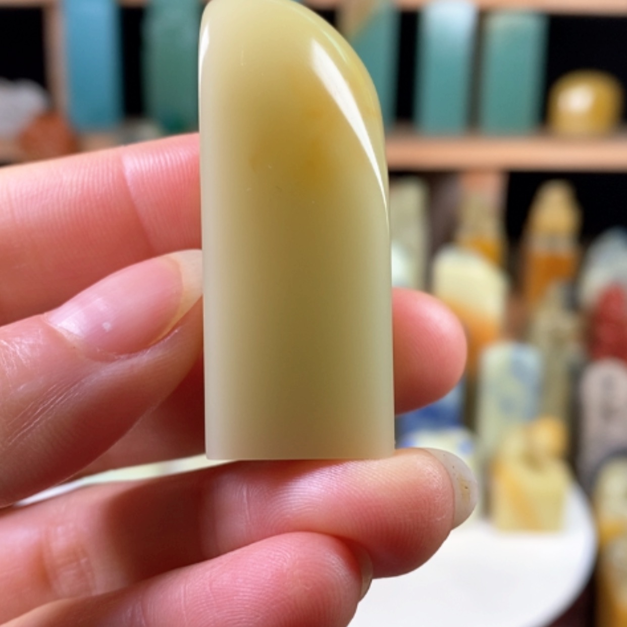 【闪购商品】青田石封门青冻光冻底