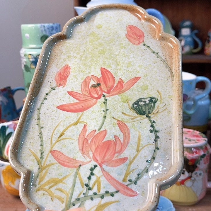 陶景德镇釉下手绘陶瓷  