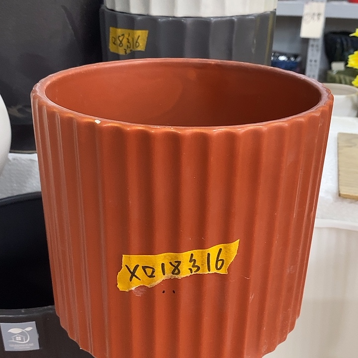 摆件陶凑单满12包邮发 好盆有孔外口 18外高16