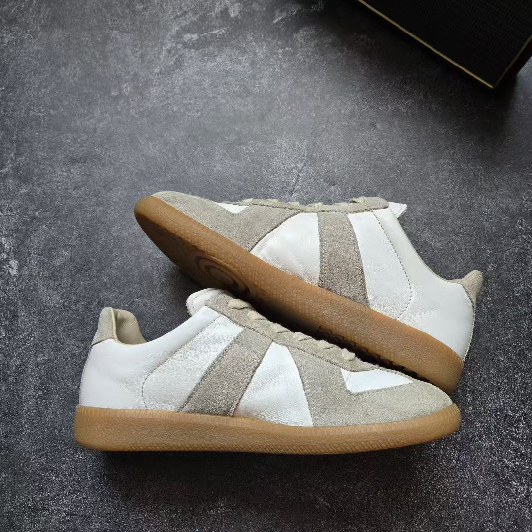 99新 Maison Margiela/梅森马吉拉 38码 德训鞋 灰白 鞋