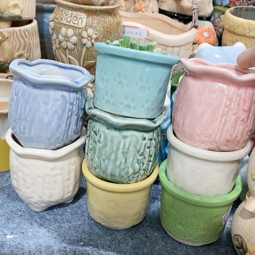 【闪购商品】红陶陶瓷花盆，多肉花盆