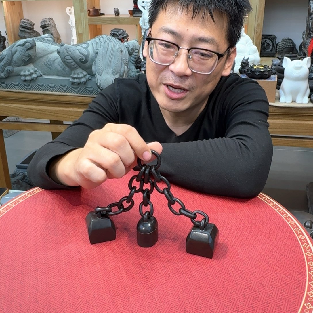 西安石晋錾石雕手工雕刻摆件