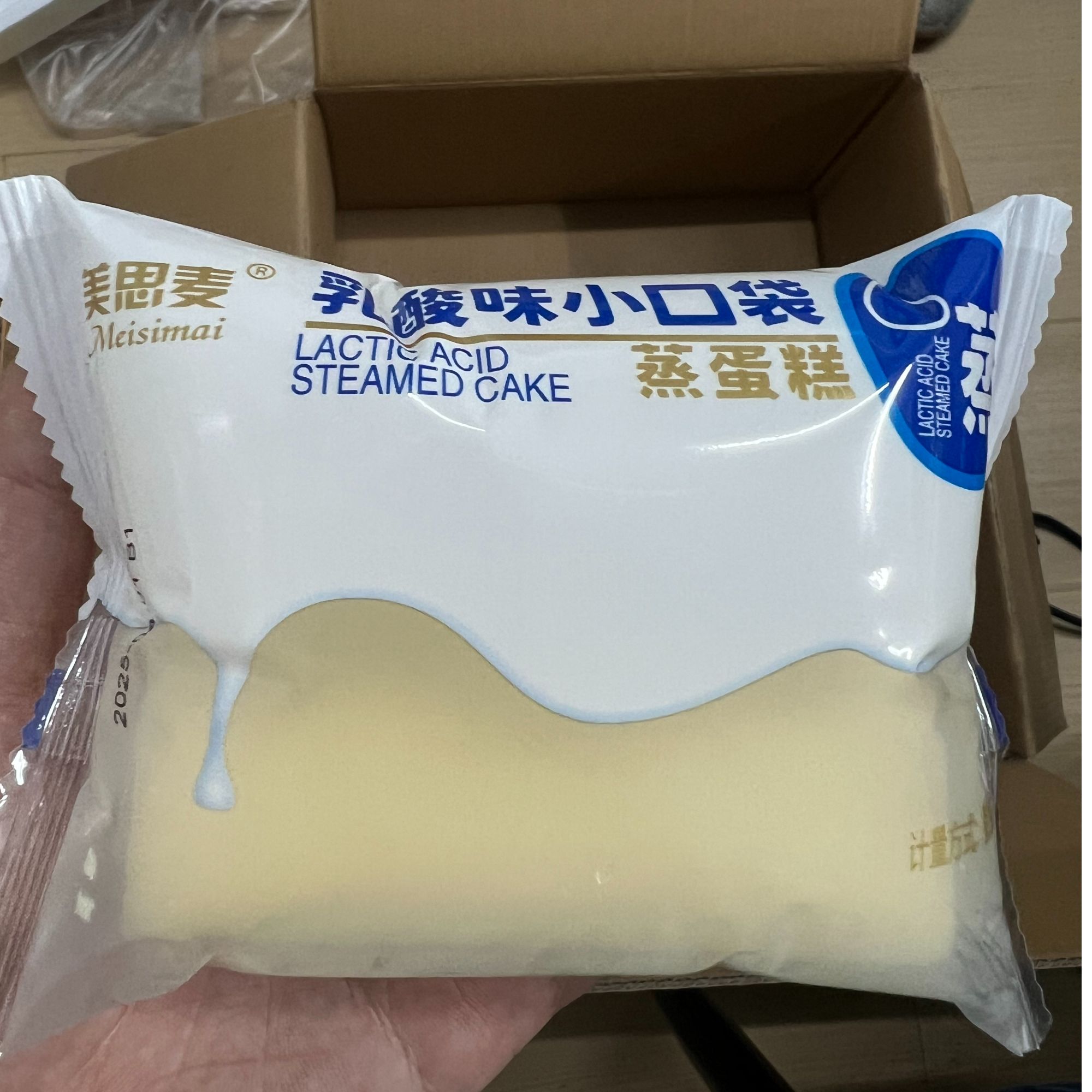 美思麦乳酸味小口味蒸蛋糕1kg   吃到9月