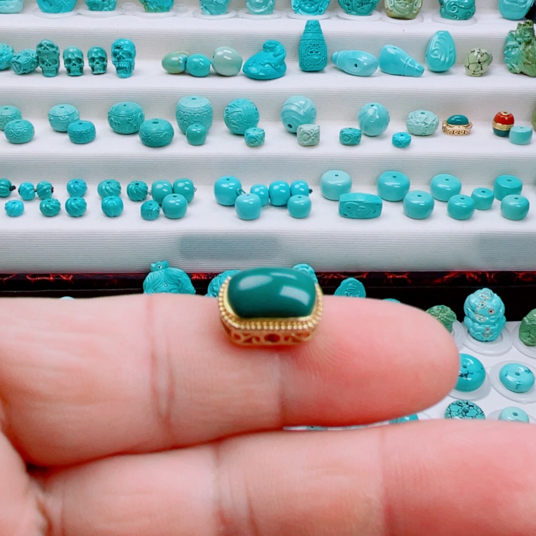 绿松石未镶嵌吊坠(不含链)