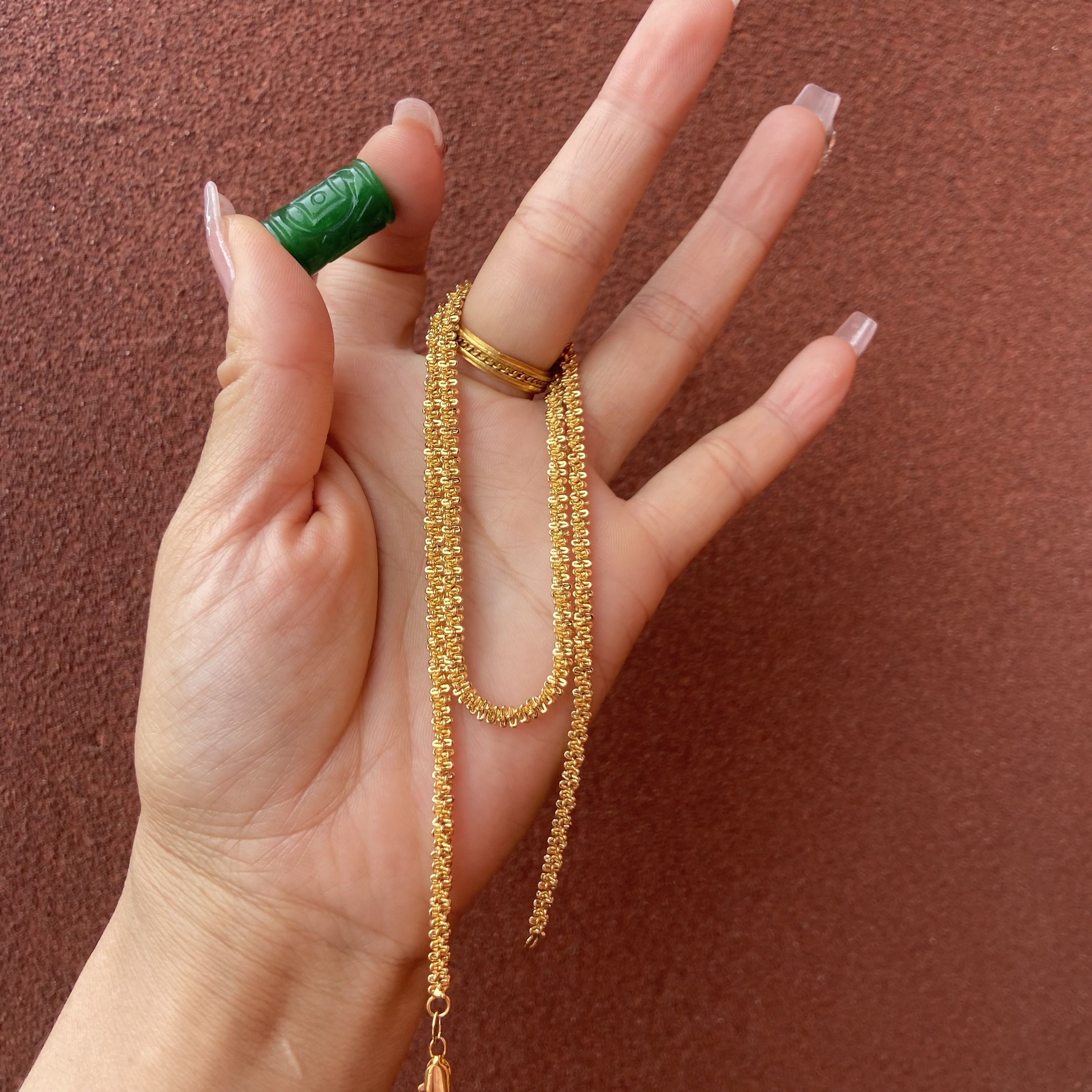 275毛毛虫项链 玛瑙珠多样发一