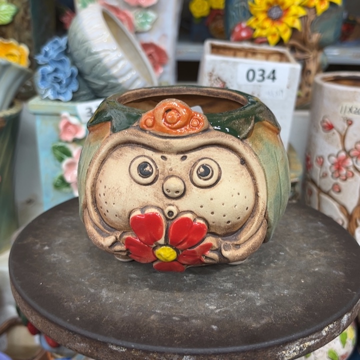 紫砂花盆粗陶材质多肉花盆