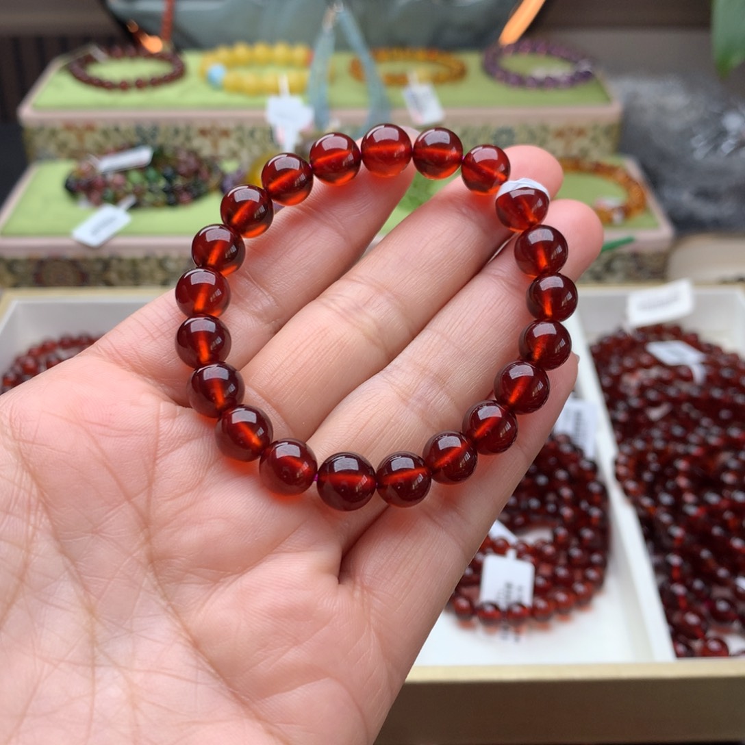 石榴石未镶嵌手链手串9