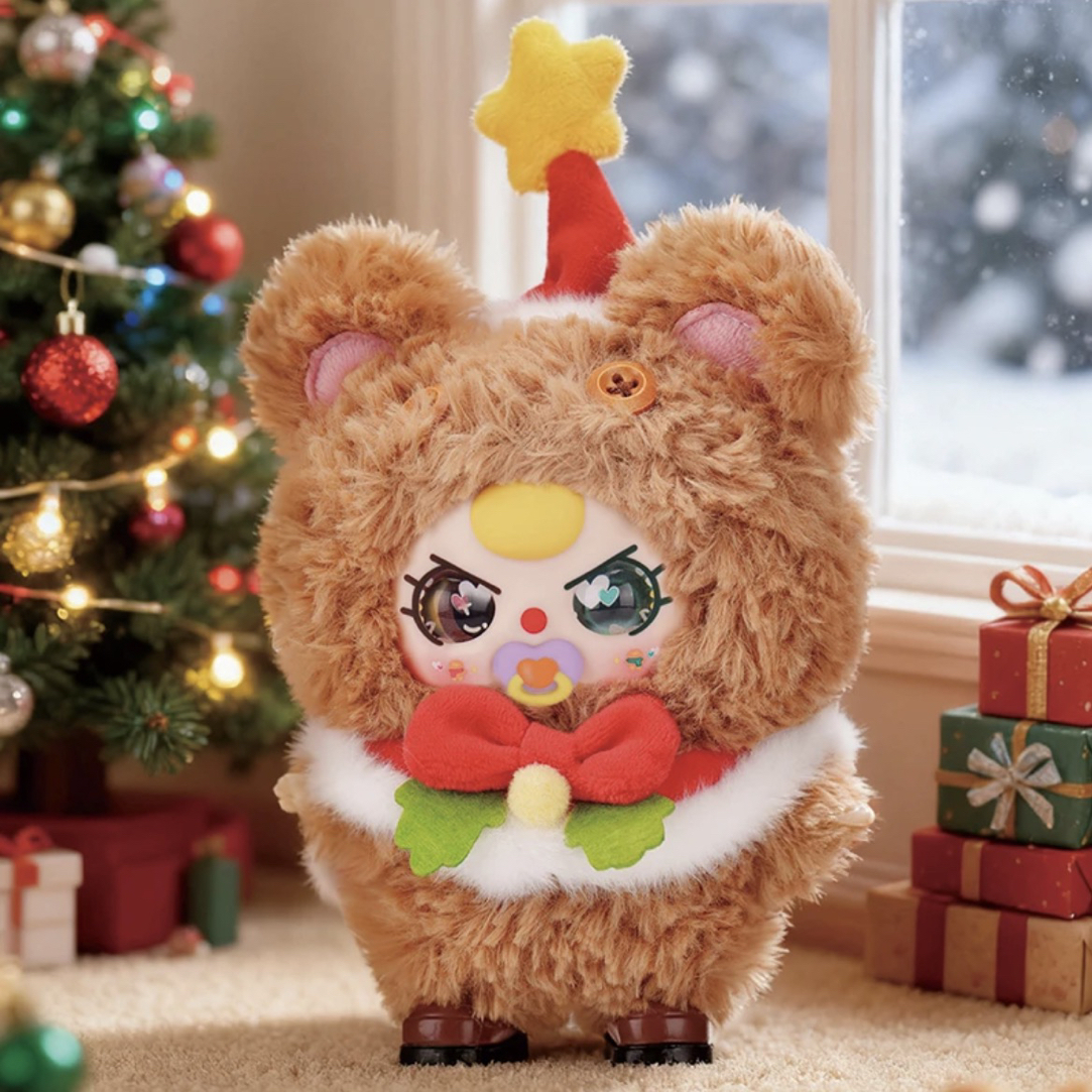 【拆盒】娃三岁新款圣诞毛绒盲盒