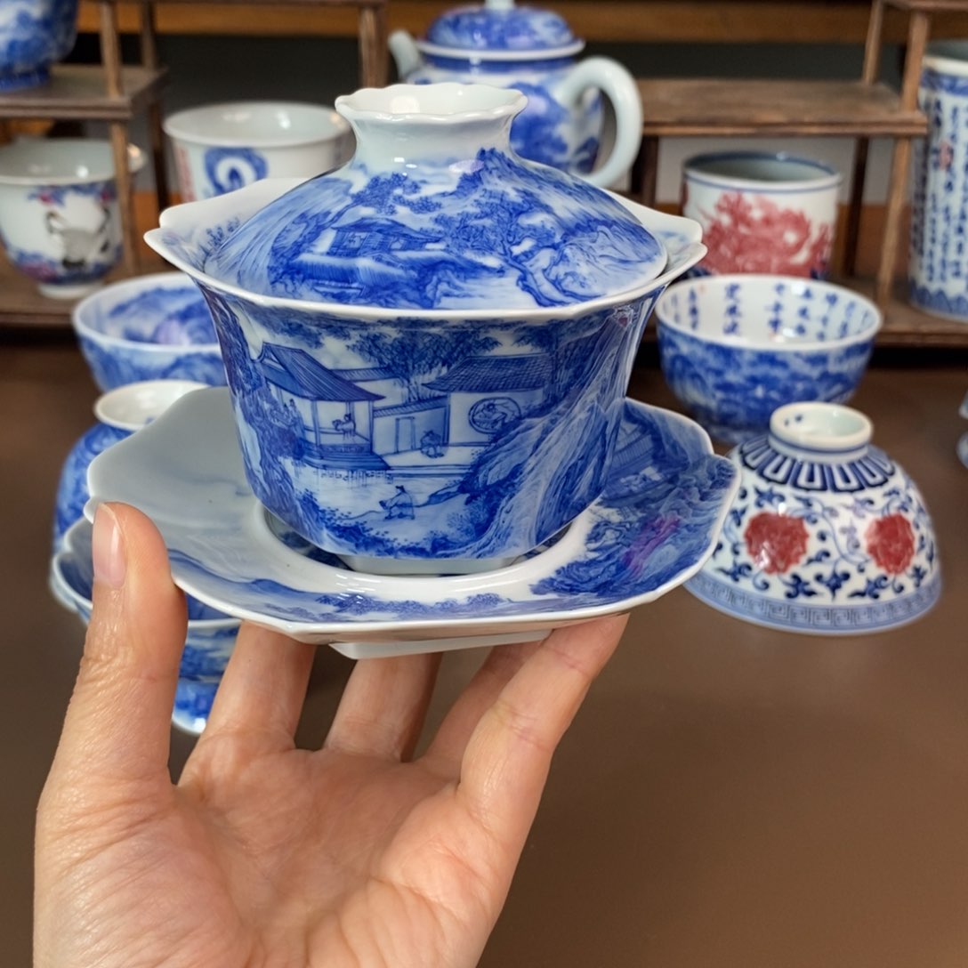 杯骏景德镇陶瓷手工手绘