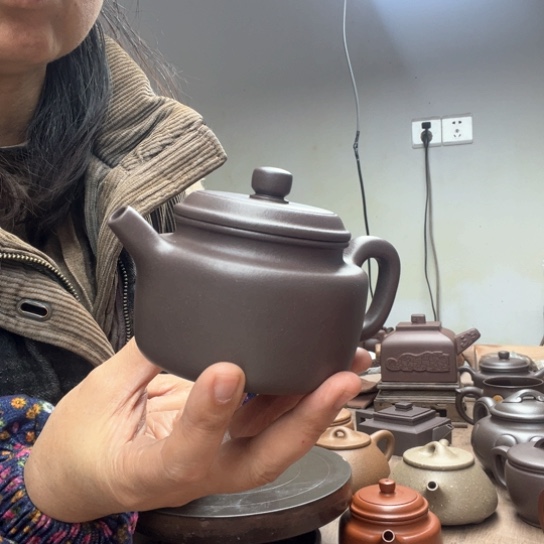 紫砂茶壶赵*军天青紫泥