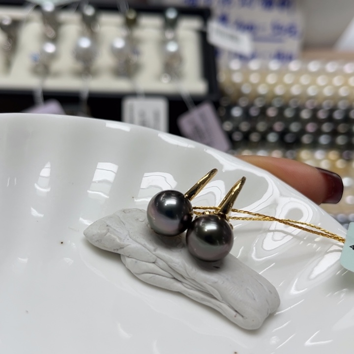海水珍珠耳饰银S925镶嵌可打6.6折