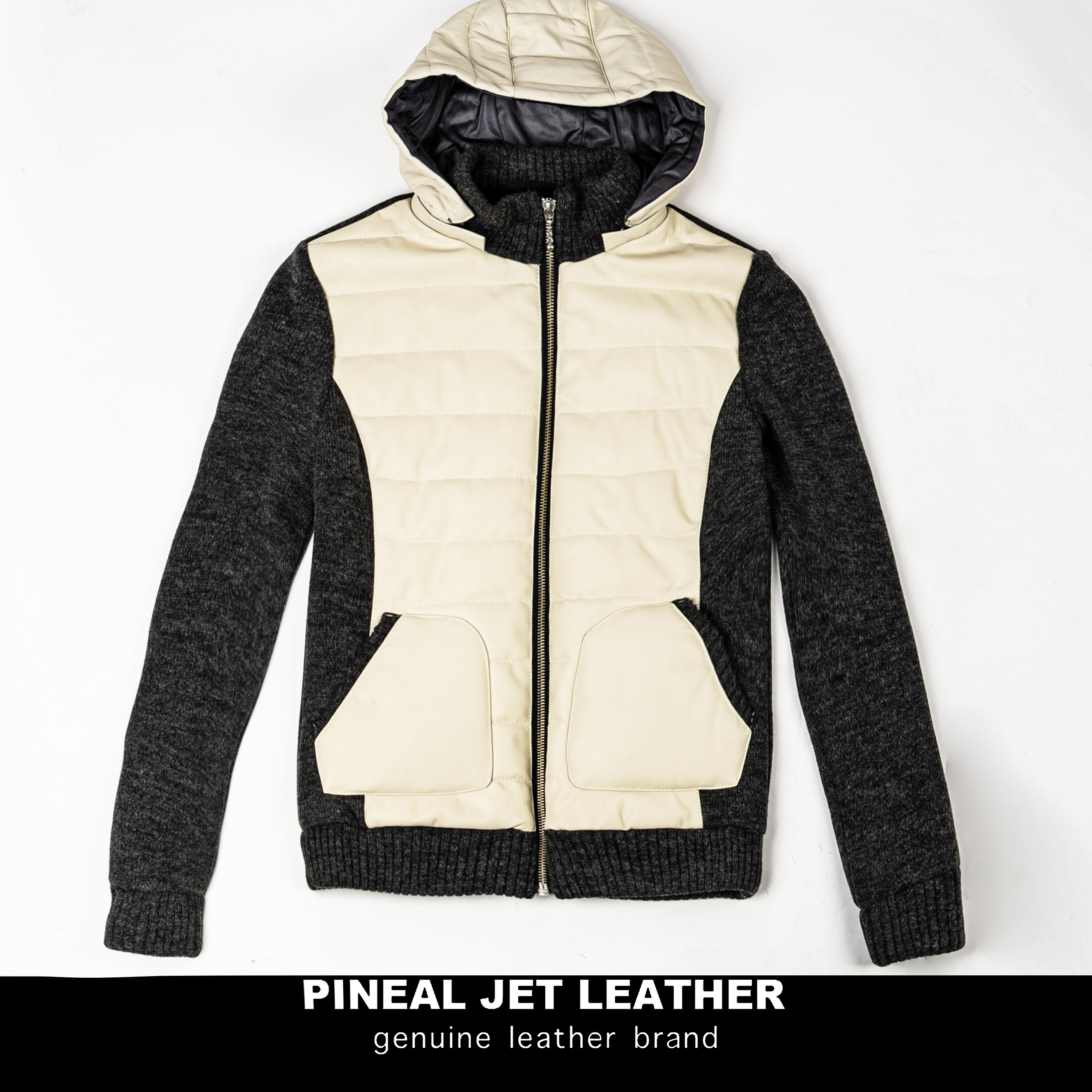 PJL秋冬女士修身休闲户外绵羊皮短款皮衣女高尔夫