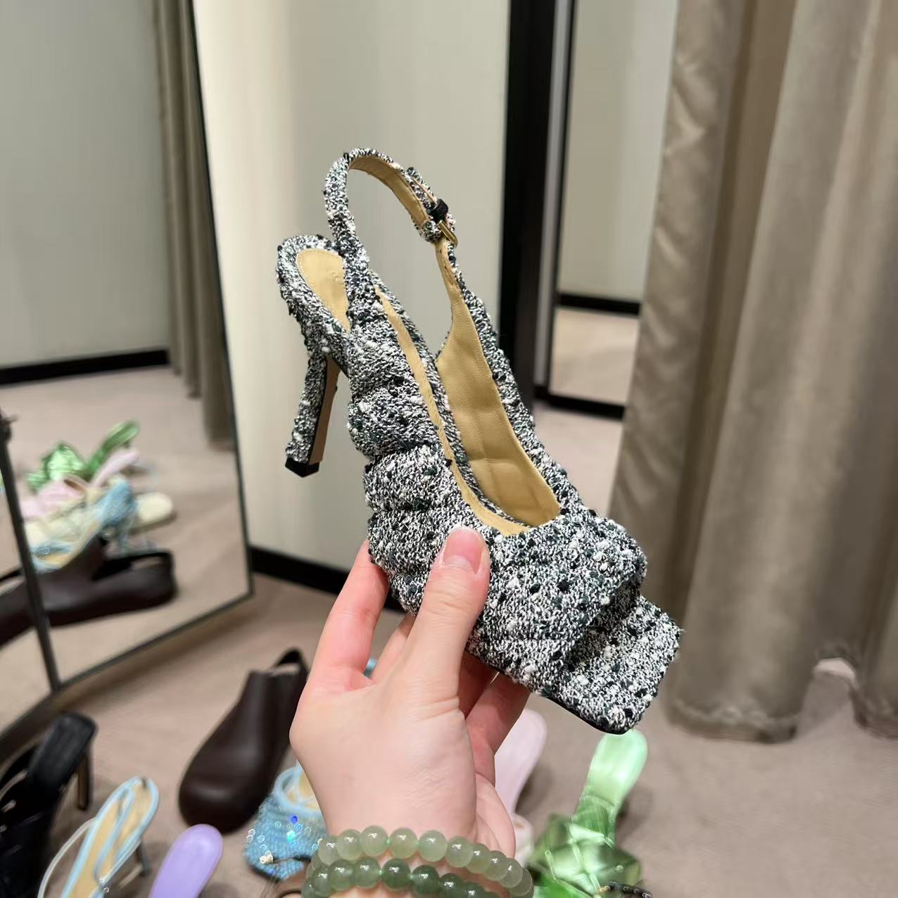 未使用 BOTTEGA VENETA/葆蝶家 /七七/高跟鞋