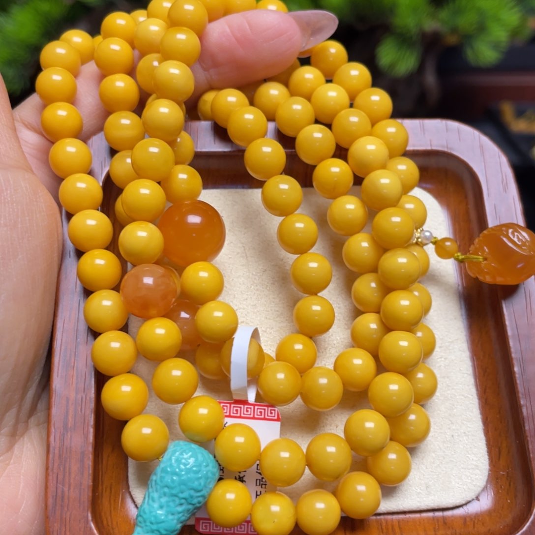 未镶嵌蜜蜡手链手串