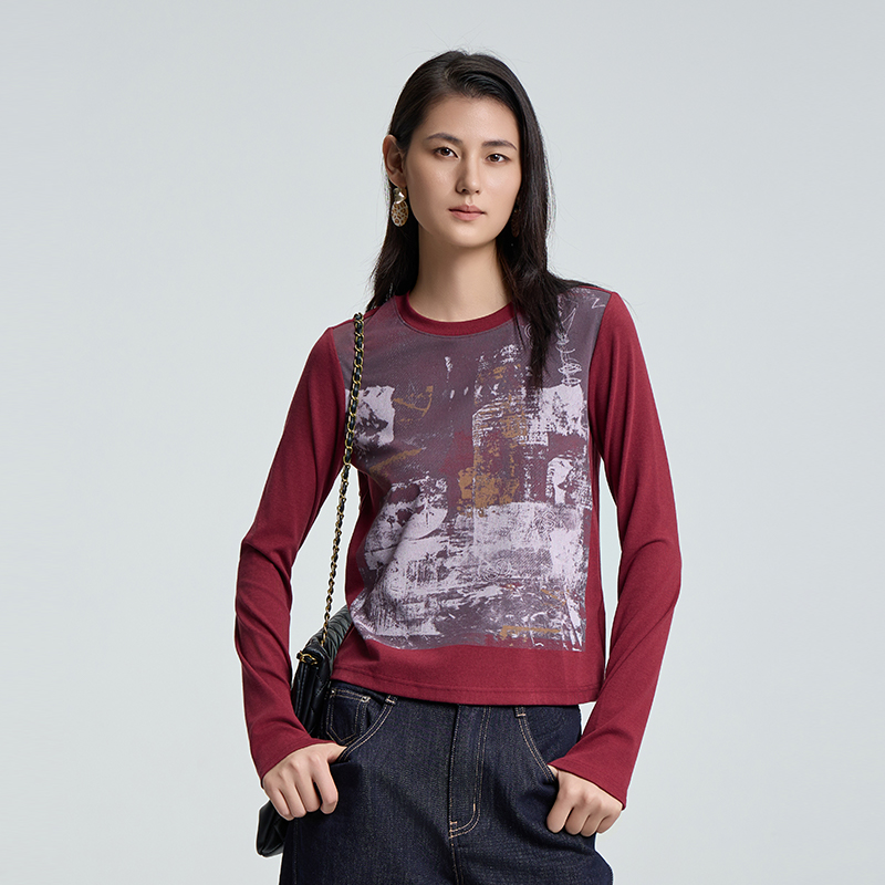 2026春S5C新款T恤日常通勤1A322春季时尚宽松休闲