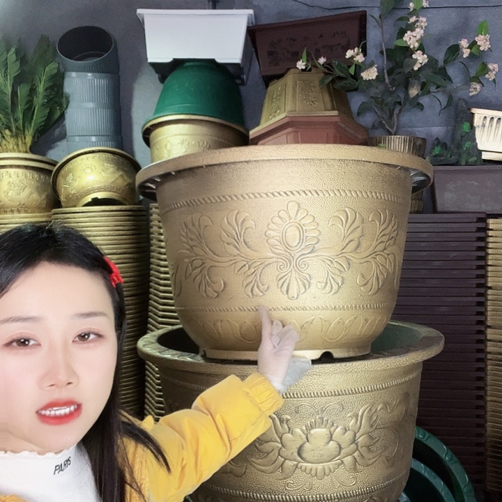 圆形70花盆1个有孔1个无孔