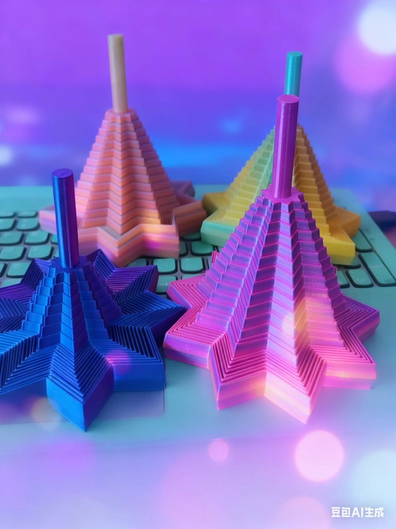 3D打印萝卜塔解压九角