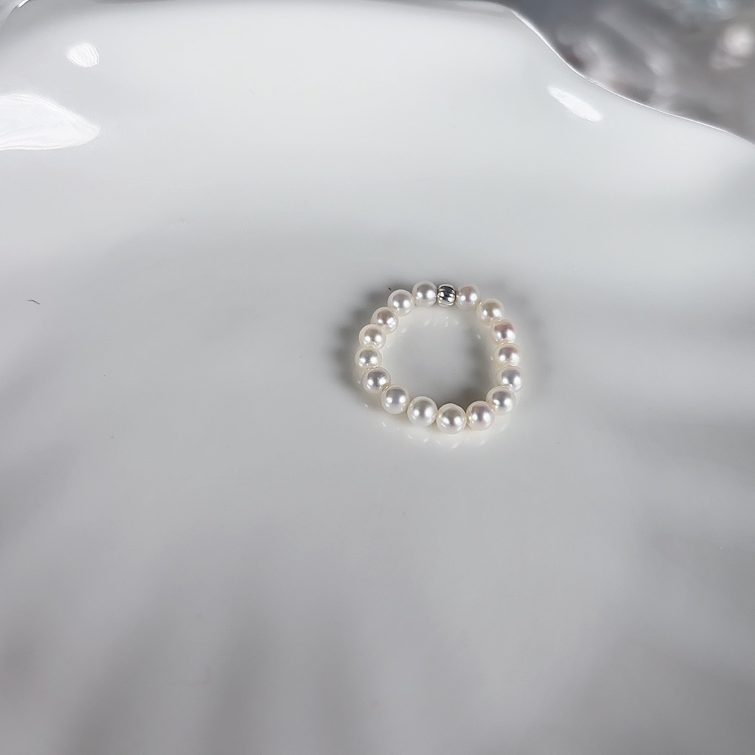 淡水珍珠手绳银S925镶嵌