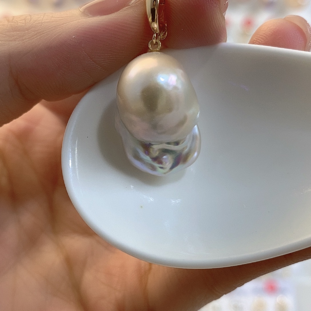 淡水珍珠颈饰银S925镶嵌