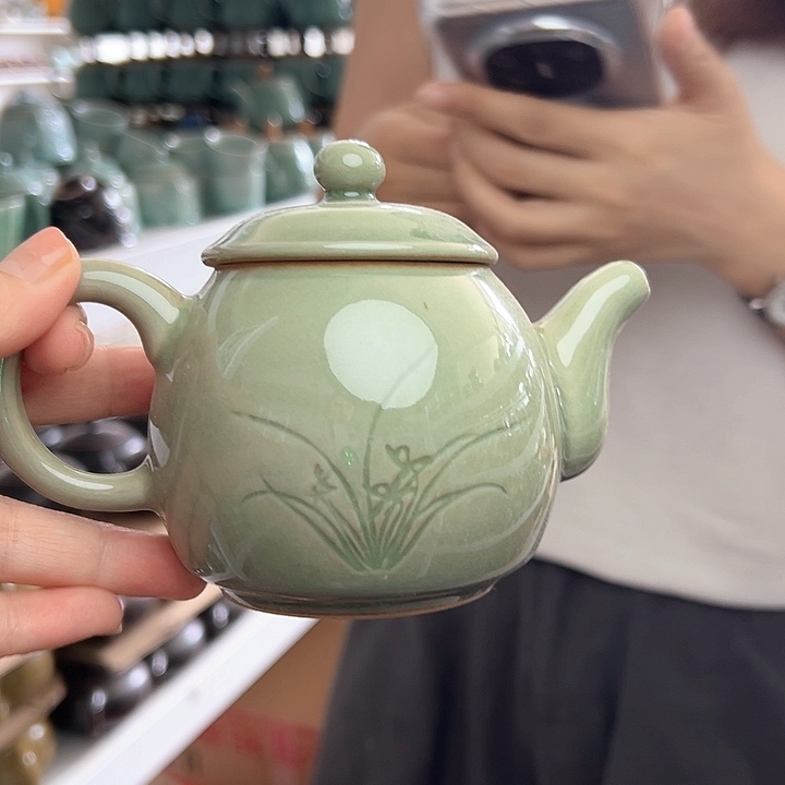 龙泉云间青瓷小米茶器