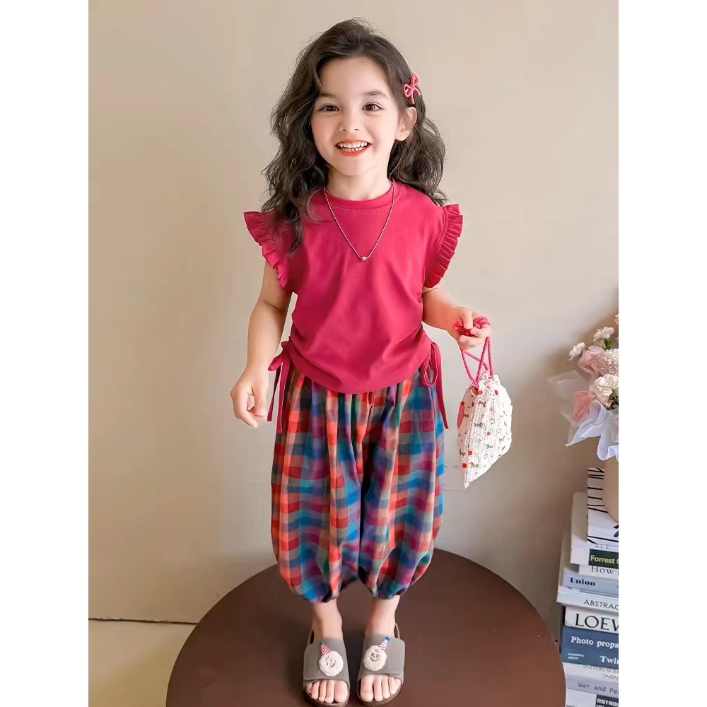 女童2025夏季新款洋气百搭两件套B2783