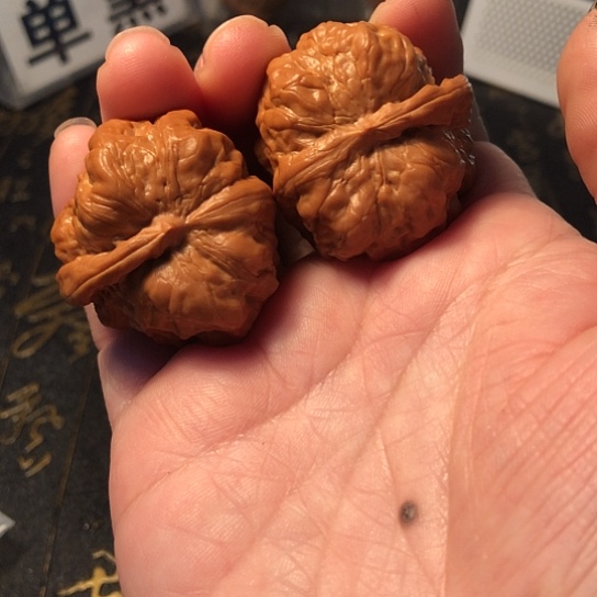 文玩核桃把件＇一帆风顺35mm