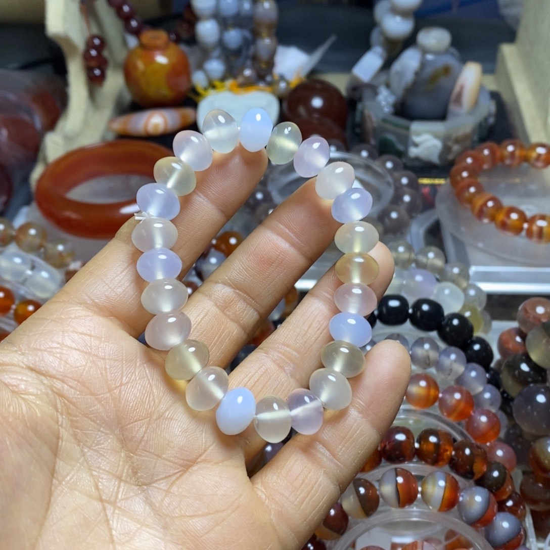 玛瑙/玉髓未镶嵌手链