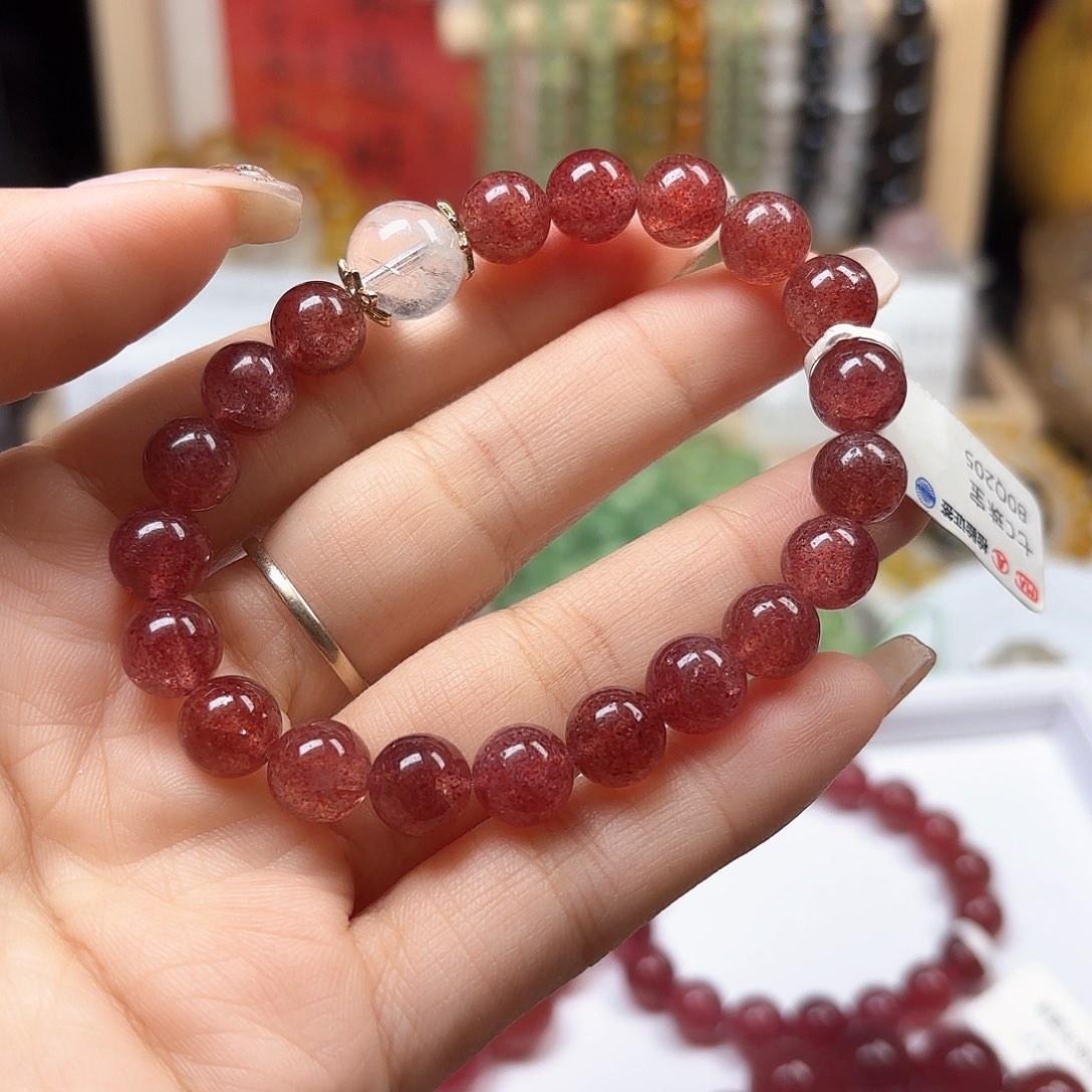 水晶手链未镶嵌草莓晶9